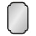 Scallop Mirror Black 24x36 5