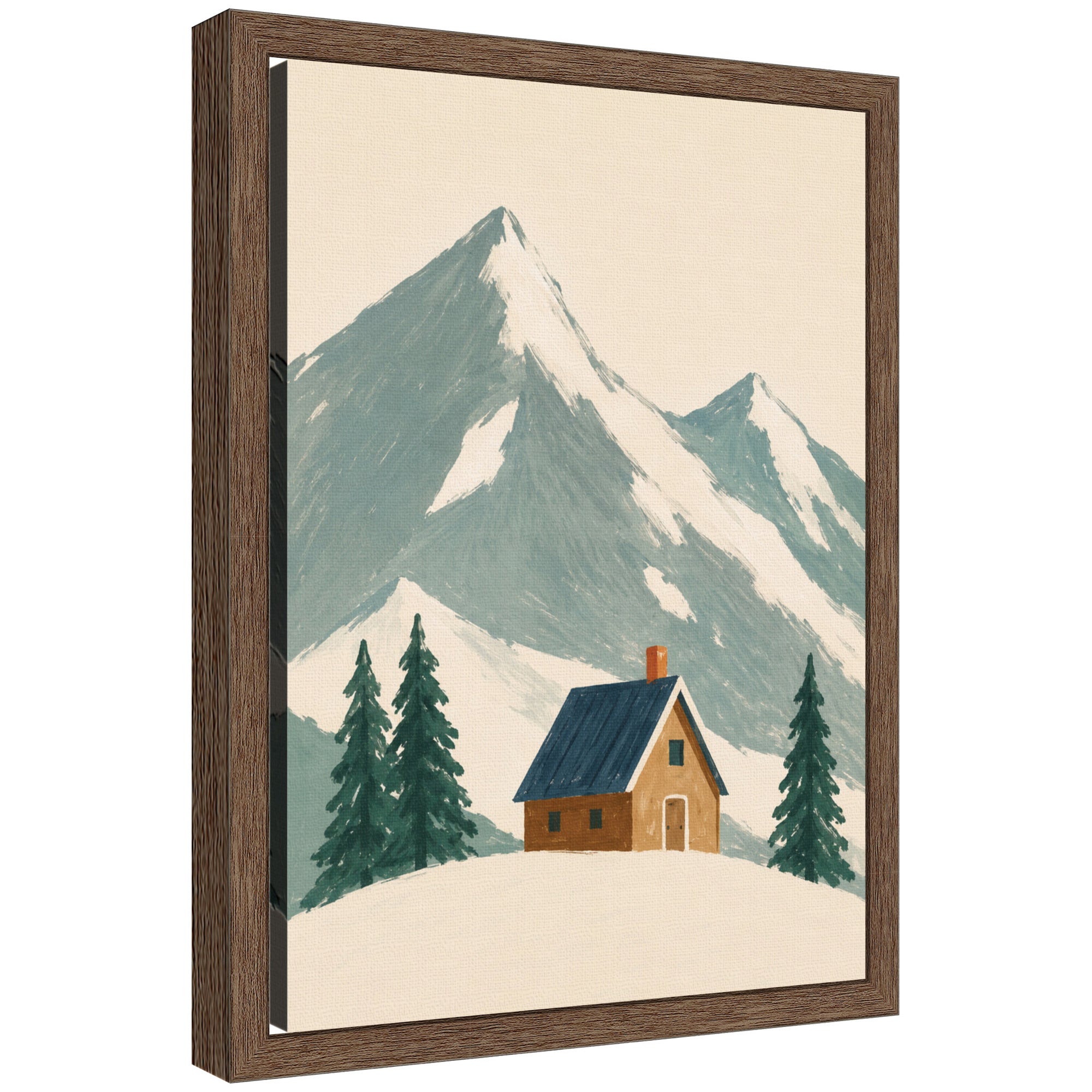 Framed Canvas Sylvie Walnut 10x13 1