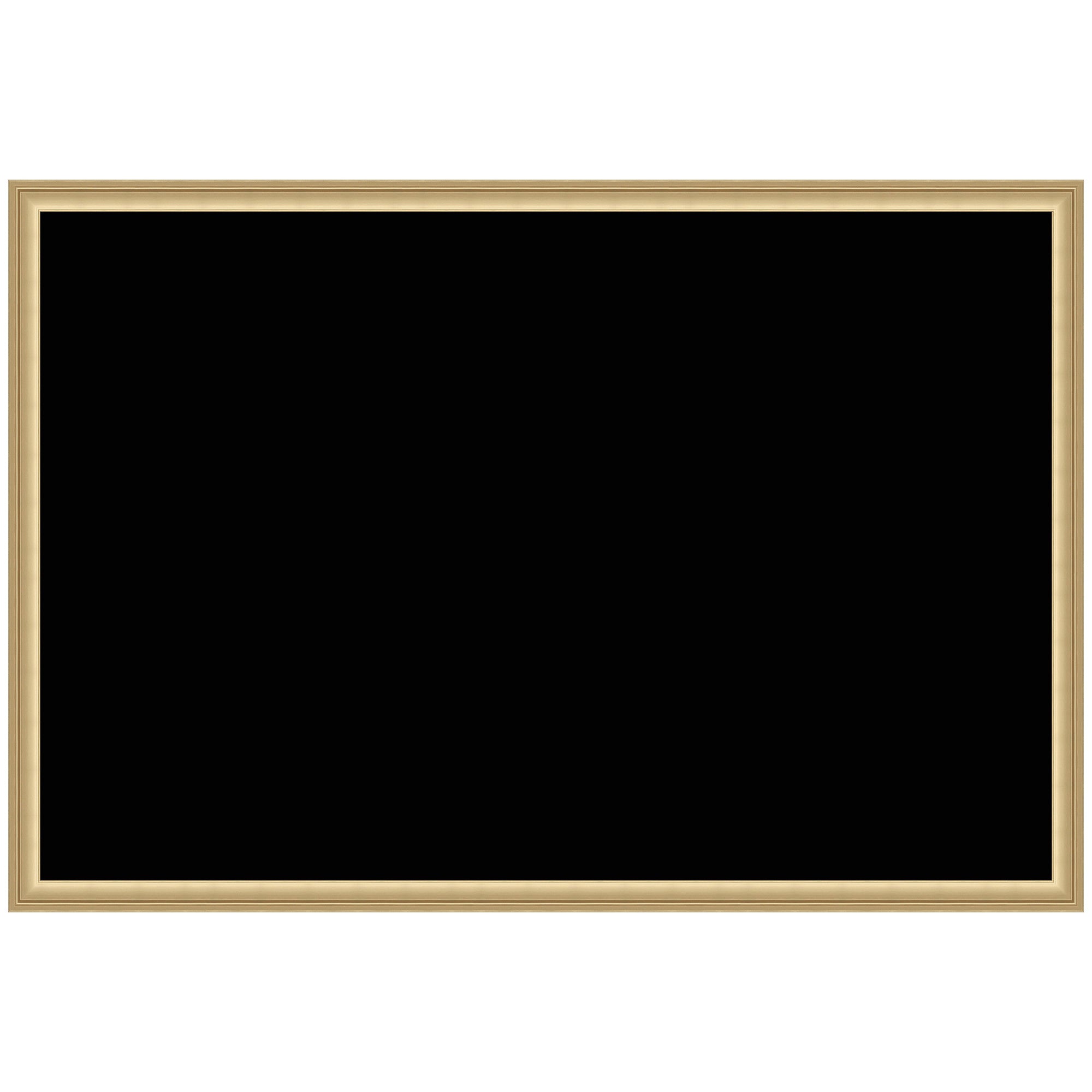 Framed Fabric Pinboard Black Wall Organization