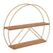 Accent Shelf 26x21 Brown Gold 1