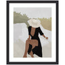 Framed Art Elegant Woman in Hat by July Art Prints