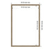 Dry Erase Board Florence Light Brown 26x38 2