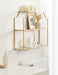 Accent Shelf Gold 24x20 7