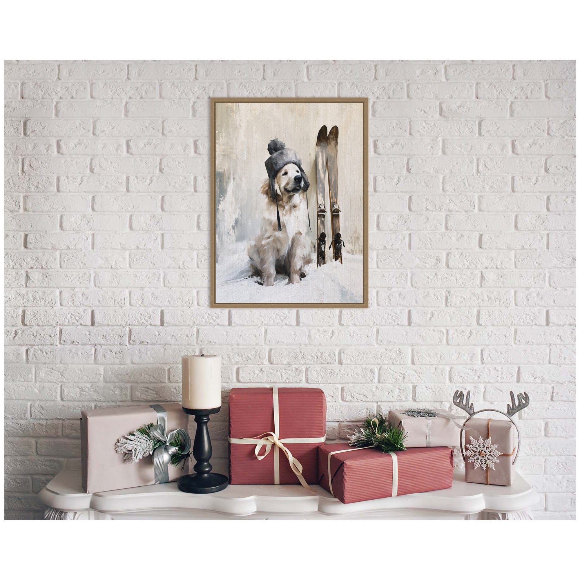 Framed Canvas Sylvie Dark Gold 18x24 5