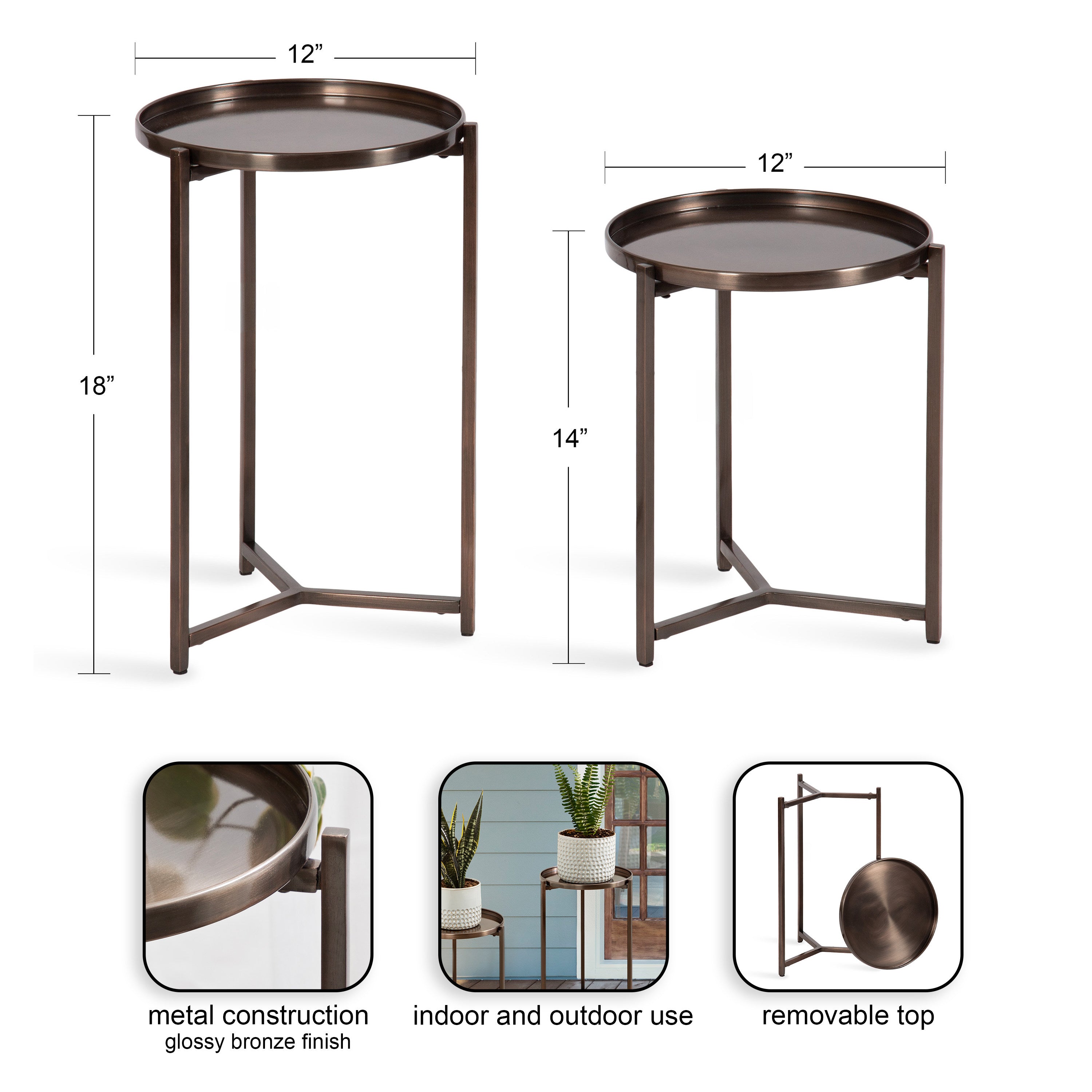 Plant Stand Bronze 2 Piece 2