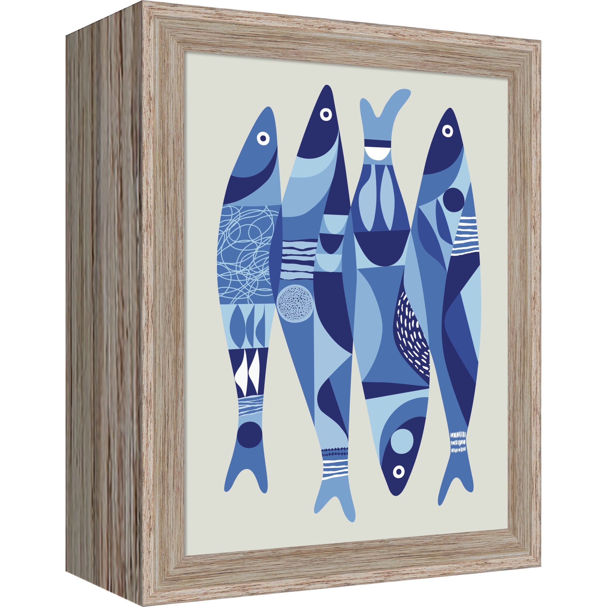 Mounted Canvas 9x11 Hardwood Wedge White Wash 5