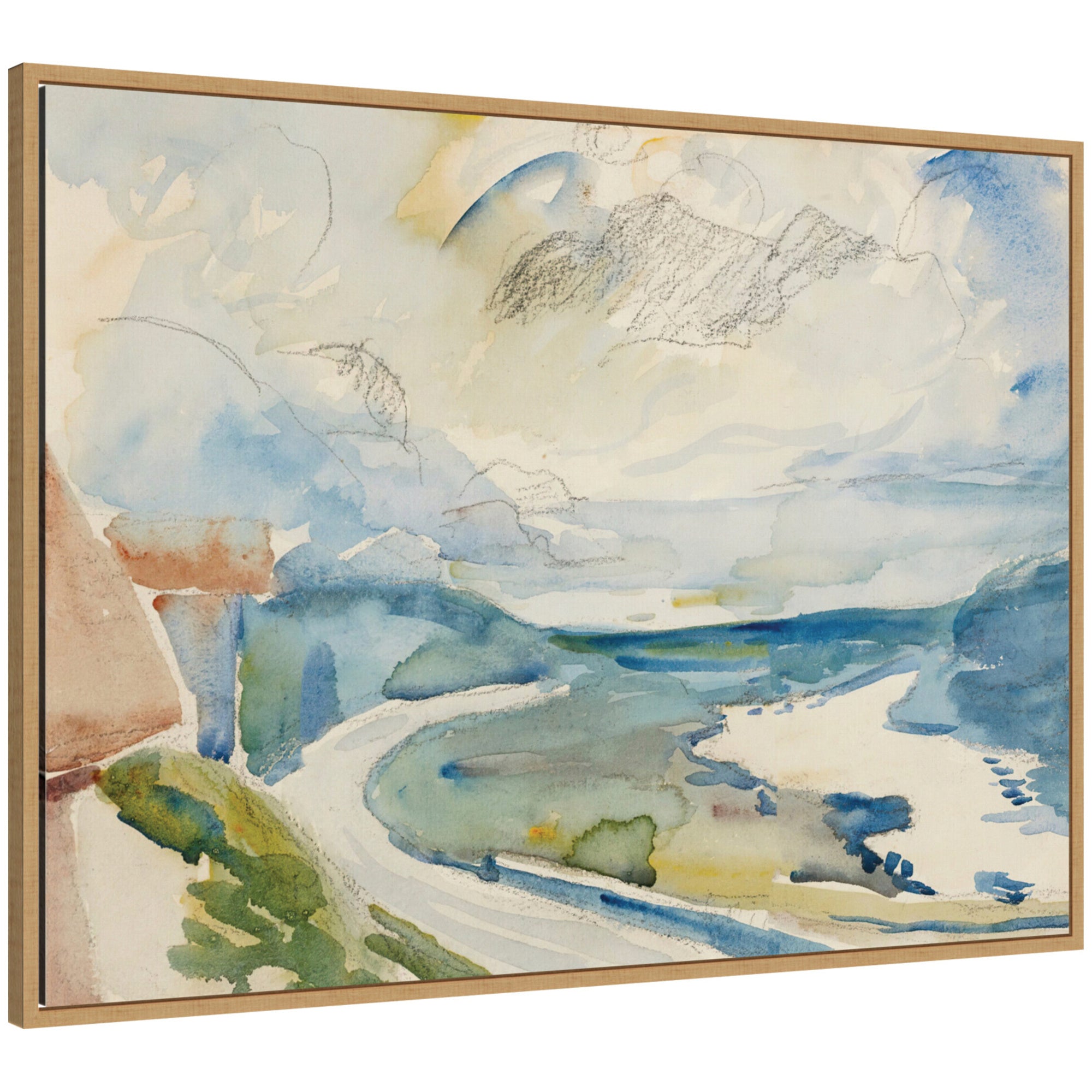 Framed Canvas 38 x 28 Sylvie Natural 1