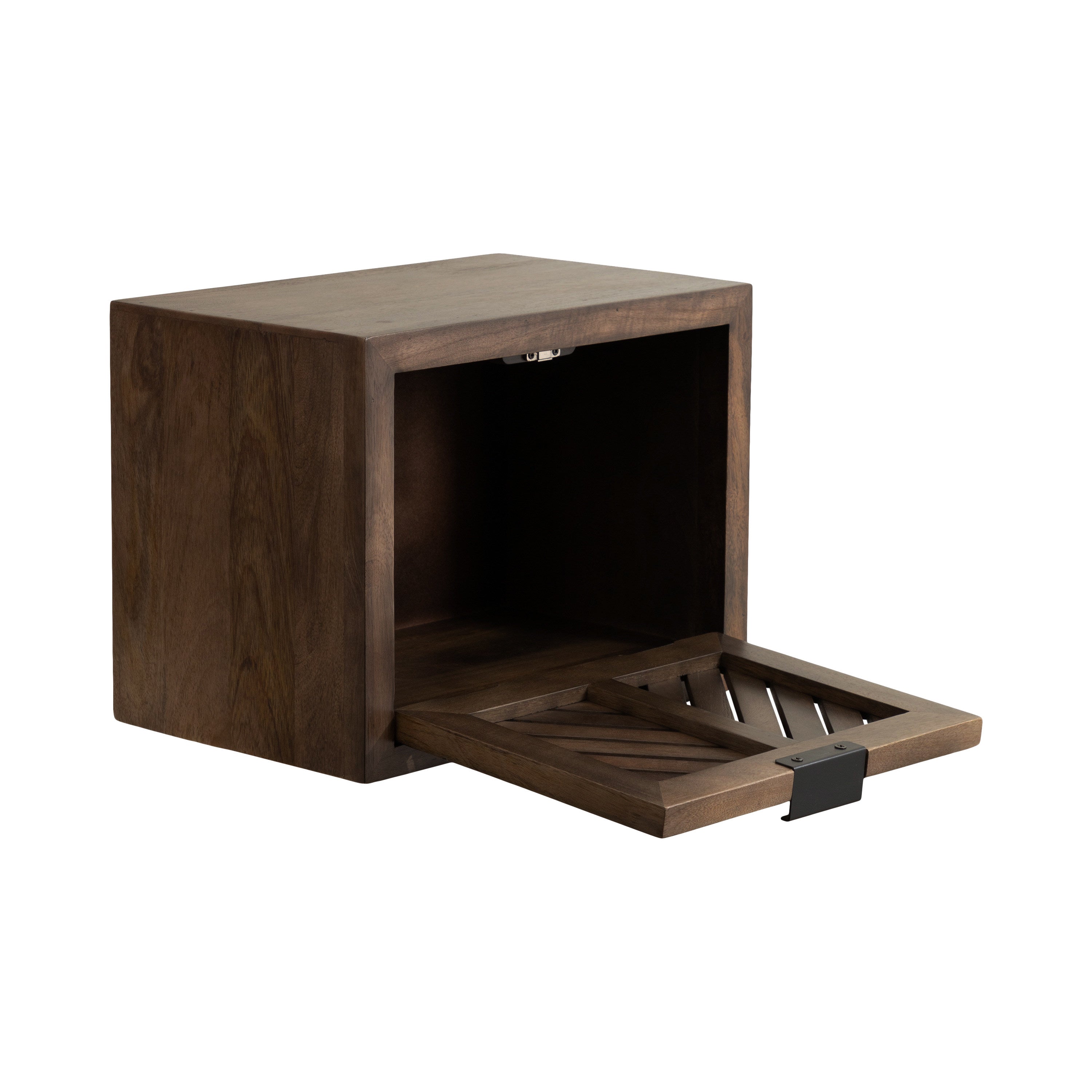 Floating Side Table Brown 16x10x12 6