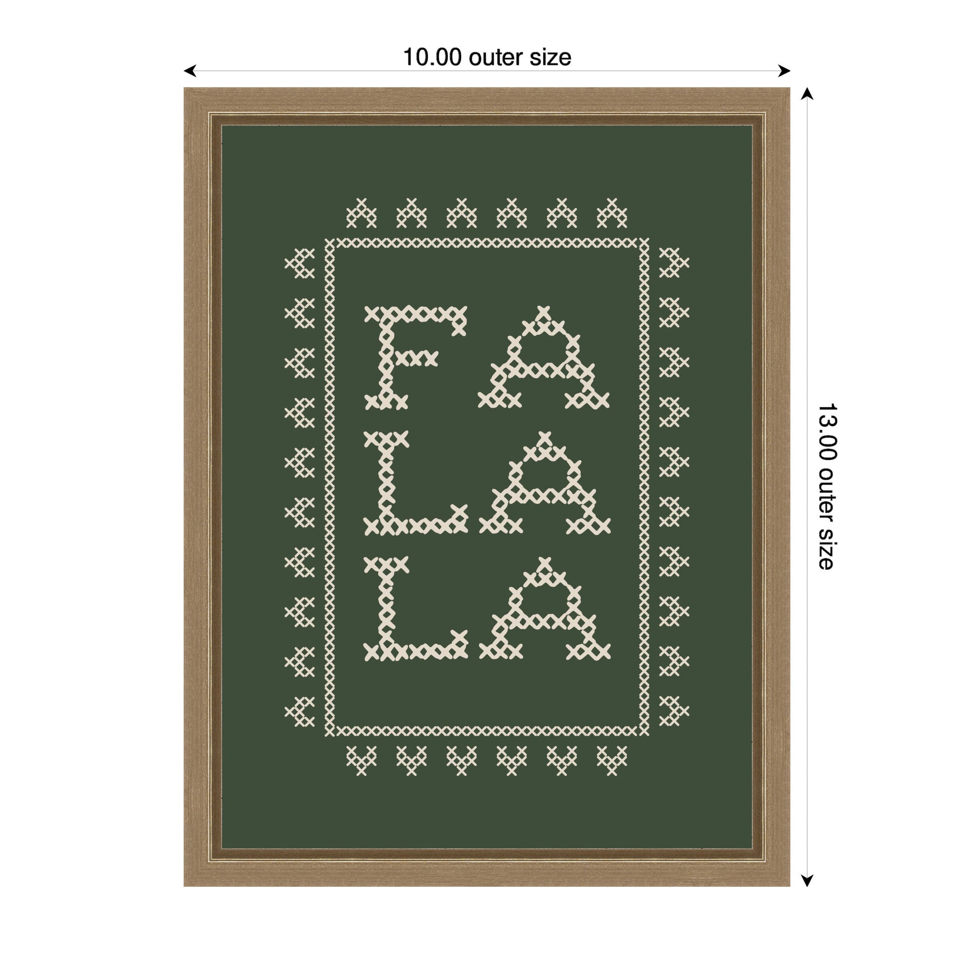 Framed Canvas Sylvie Dark Gold 10x13 2