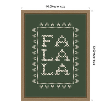Framed Canvas Sylvie Dark Gold 10x13 2
