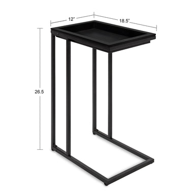 C Table Black 19x12x27 2