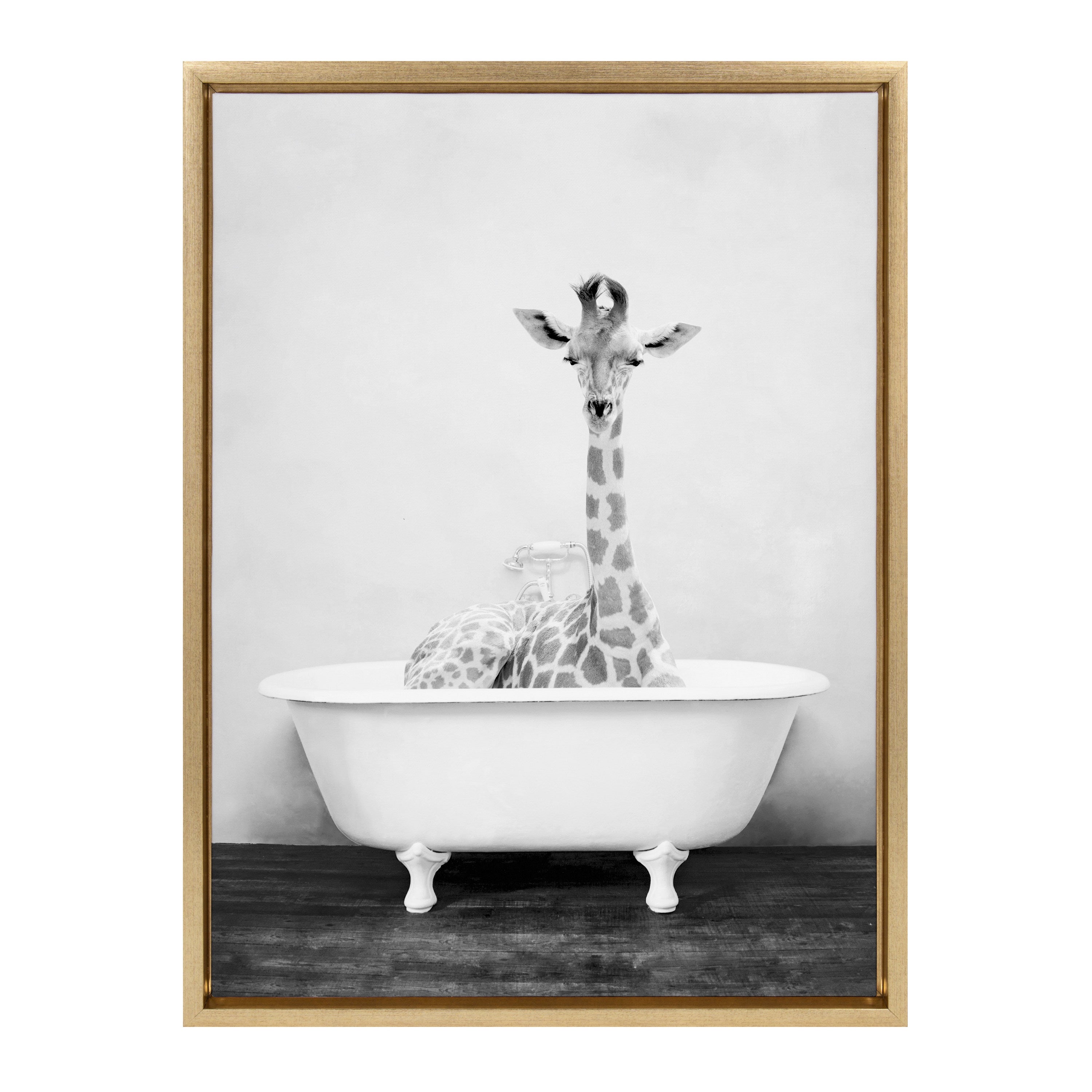 Framed Canvas Sylvie Bright Gold 18x24 2