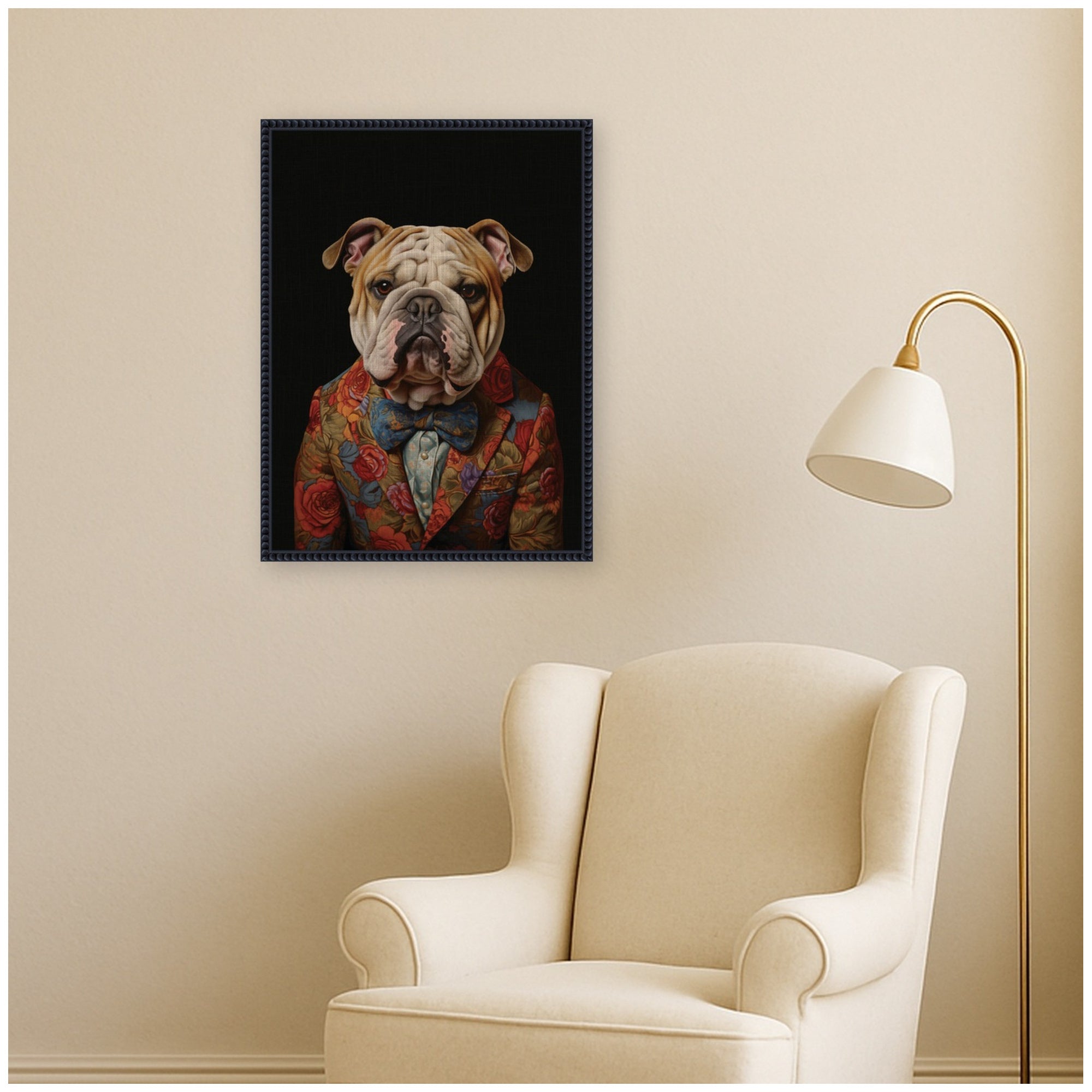 Framed Canvas 18x24 Sylvie Beaded Black 7