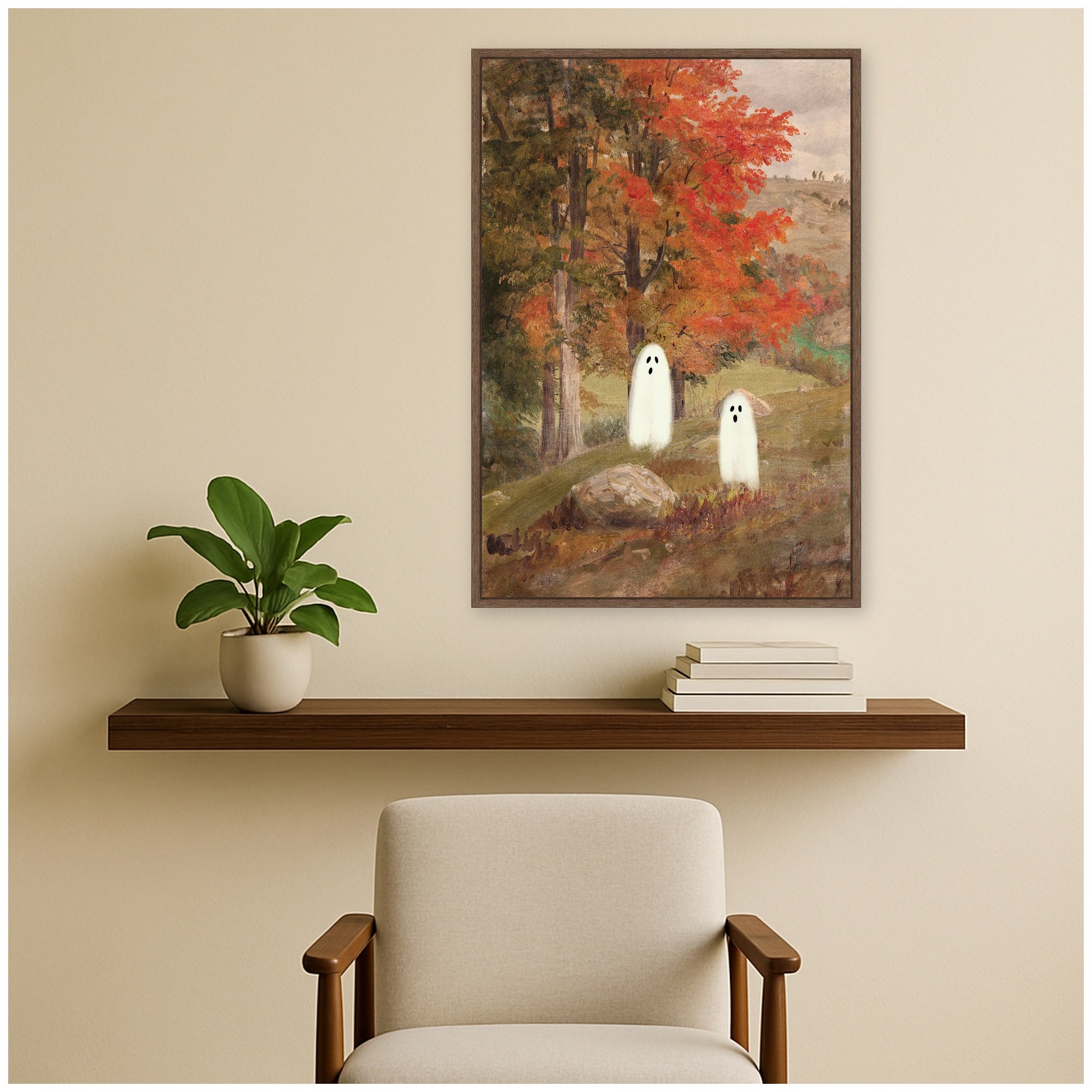 Framed Canvas 23x33 Sylvie Walnut 6