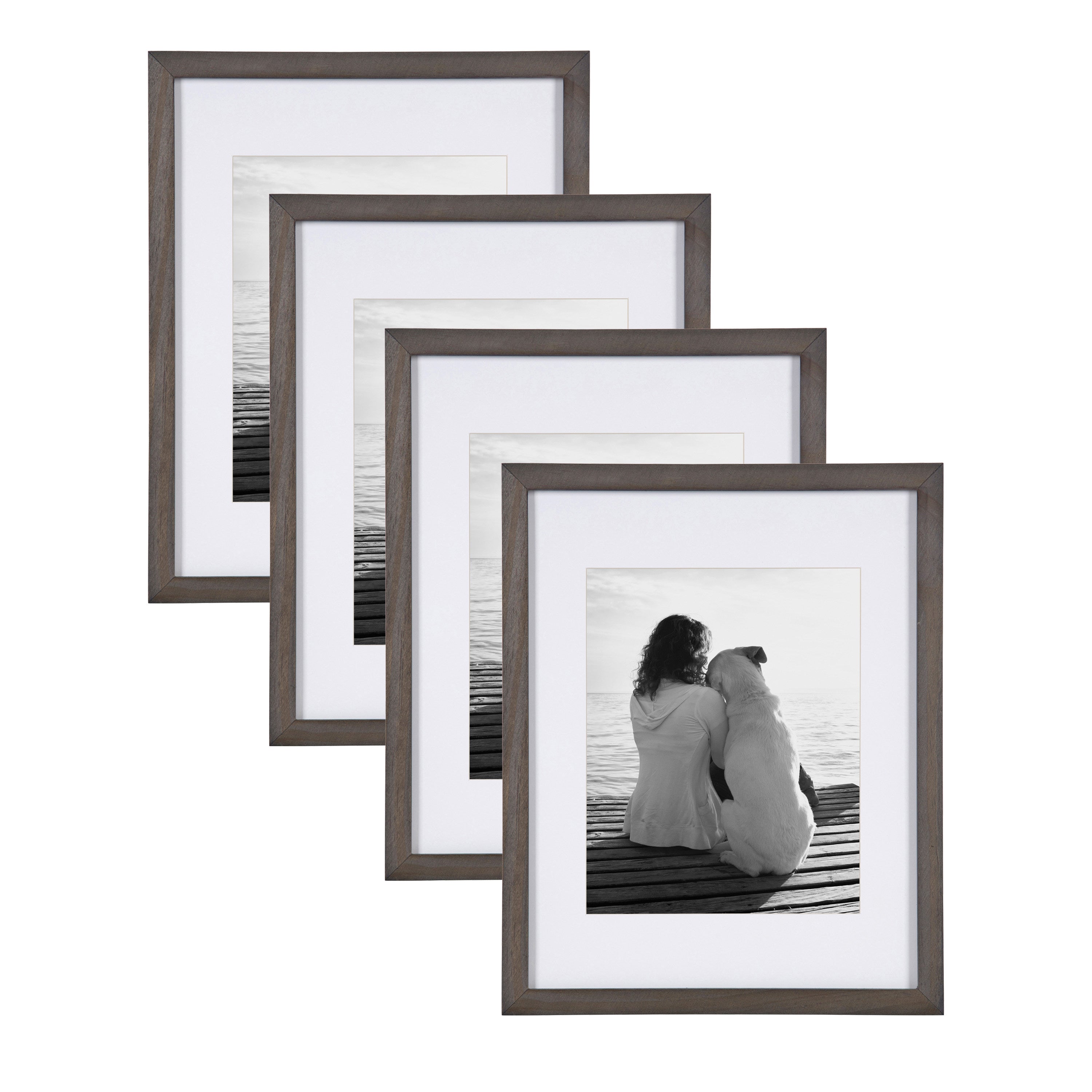 Wall Frame Gray 11x14 matted to 8x10 1