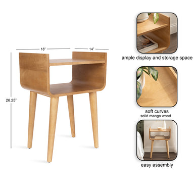 Side Table Natural Biscuit 18x14x27 2