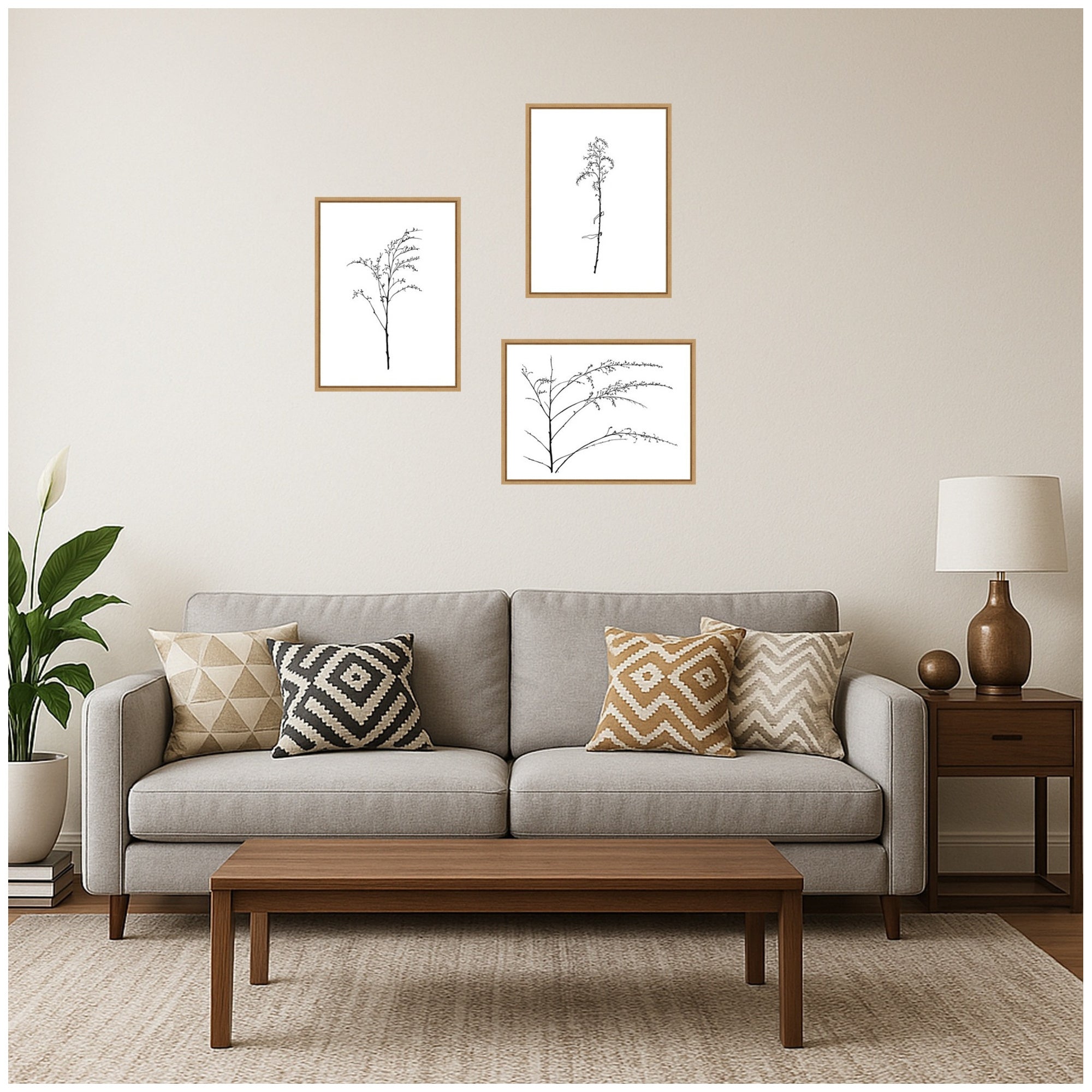 Art Set 3 Piece Set 18x24 Sylvie Natural 5