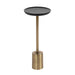 Side Table Gold Black 10x10x24 1