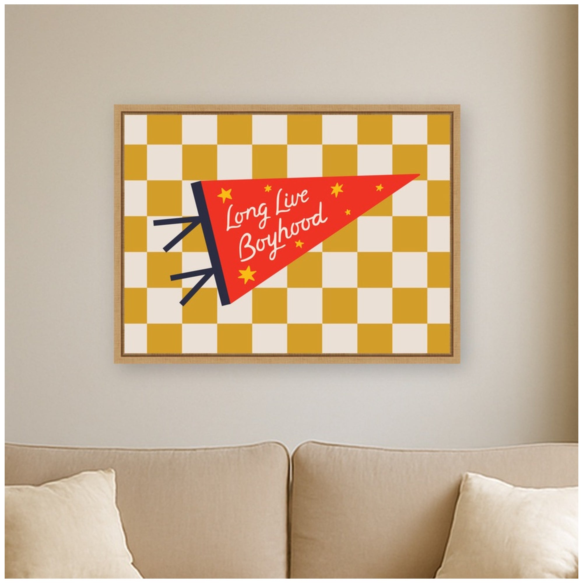 Framed Canvas 24x18 Sylvie Natural 6