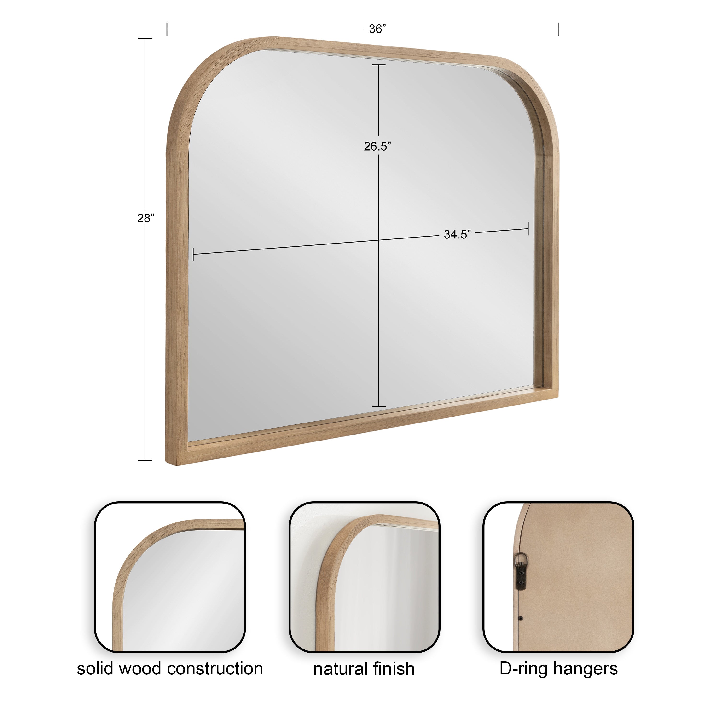 Occonor Wood Arch Mirror