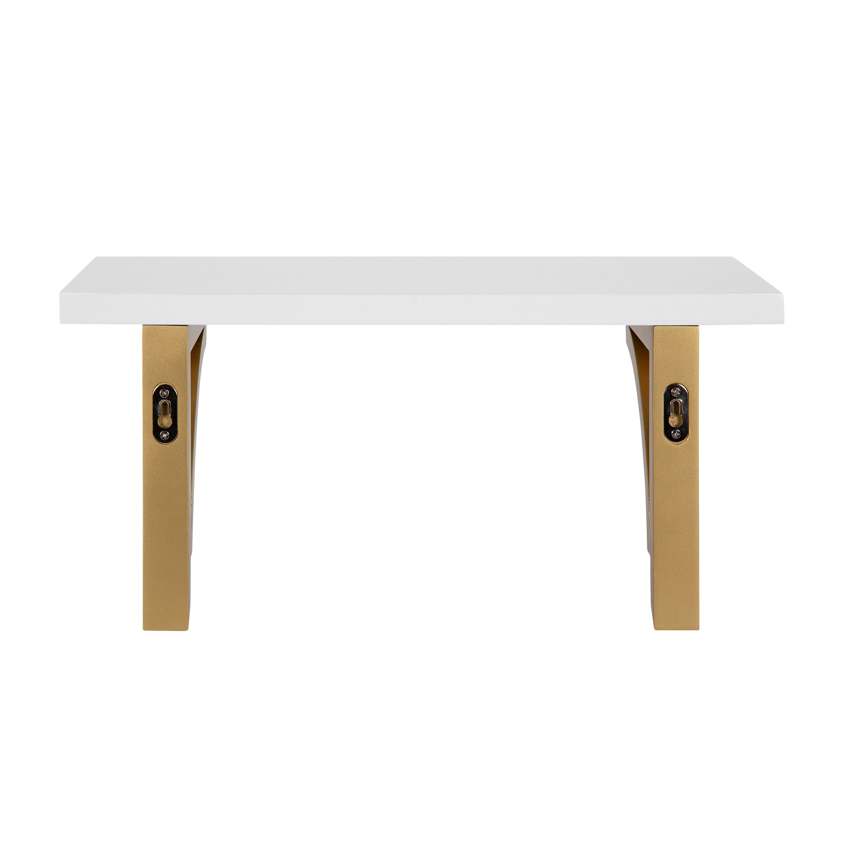Floating Shelf 18" White Gold 4