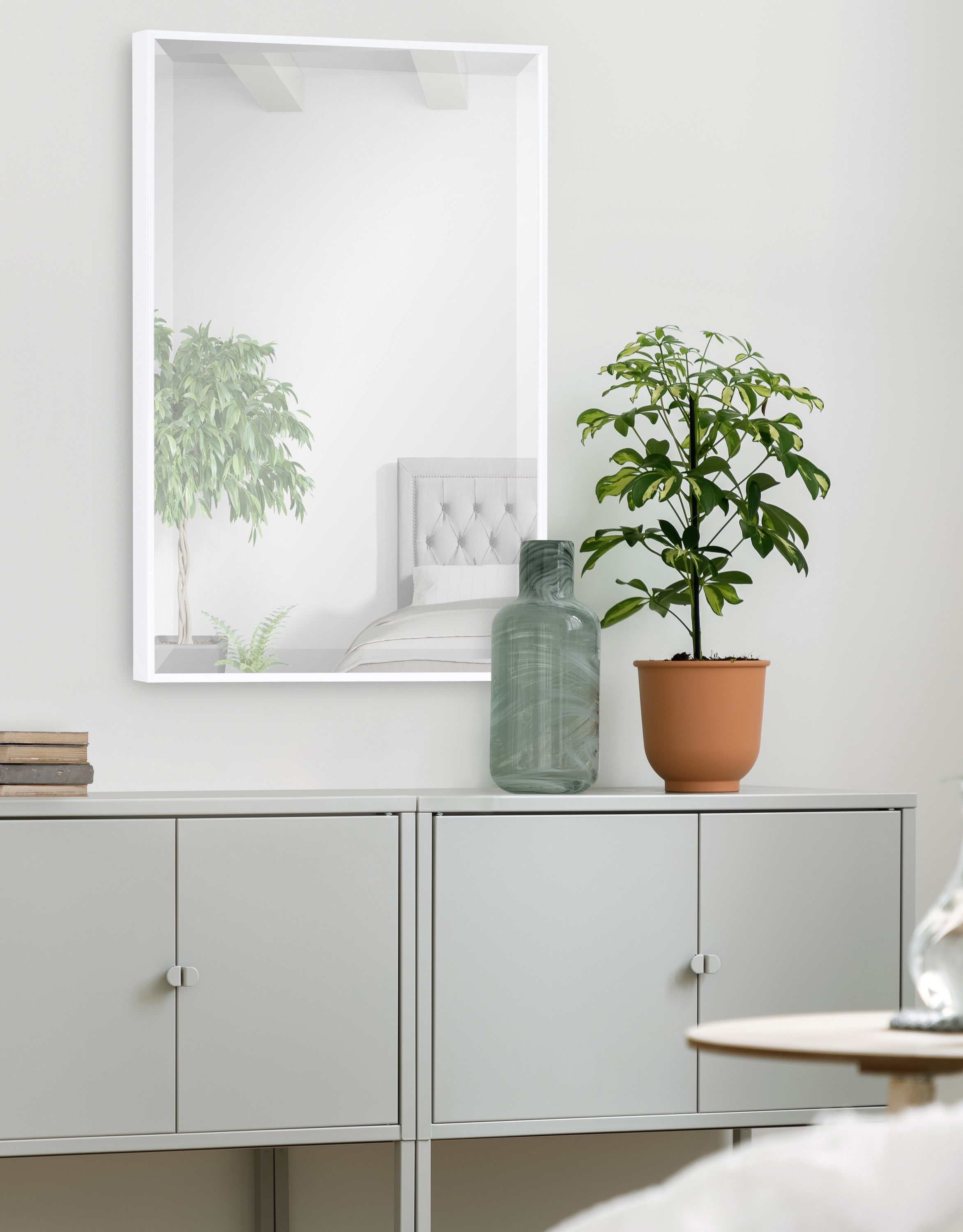 Rectangle Mirror White 18.75x24.75 7