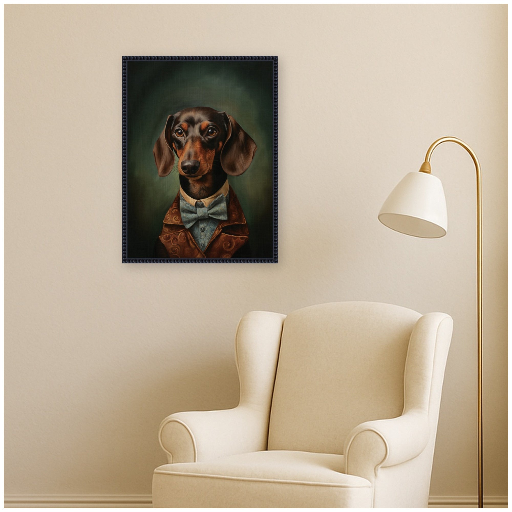 Framed Canvas 18x24 Sylvie Beaded Black 7