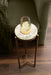 Drink Table Green Gold 9x9x23 7