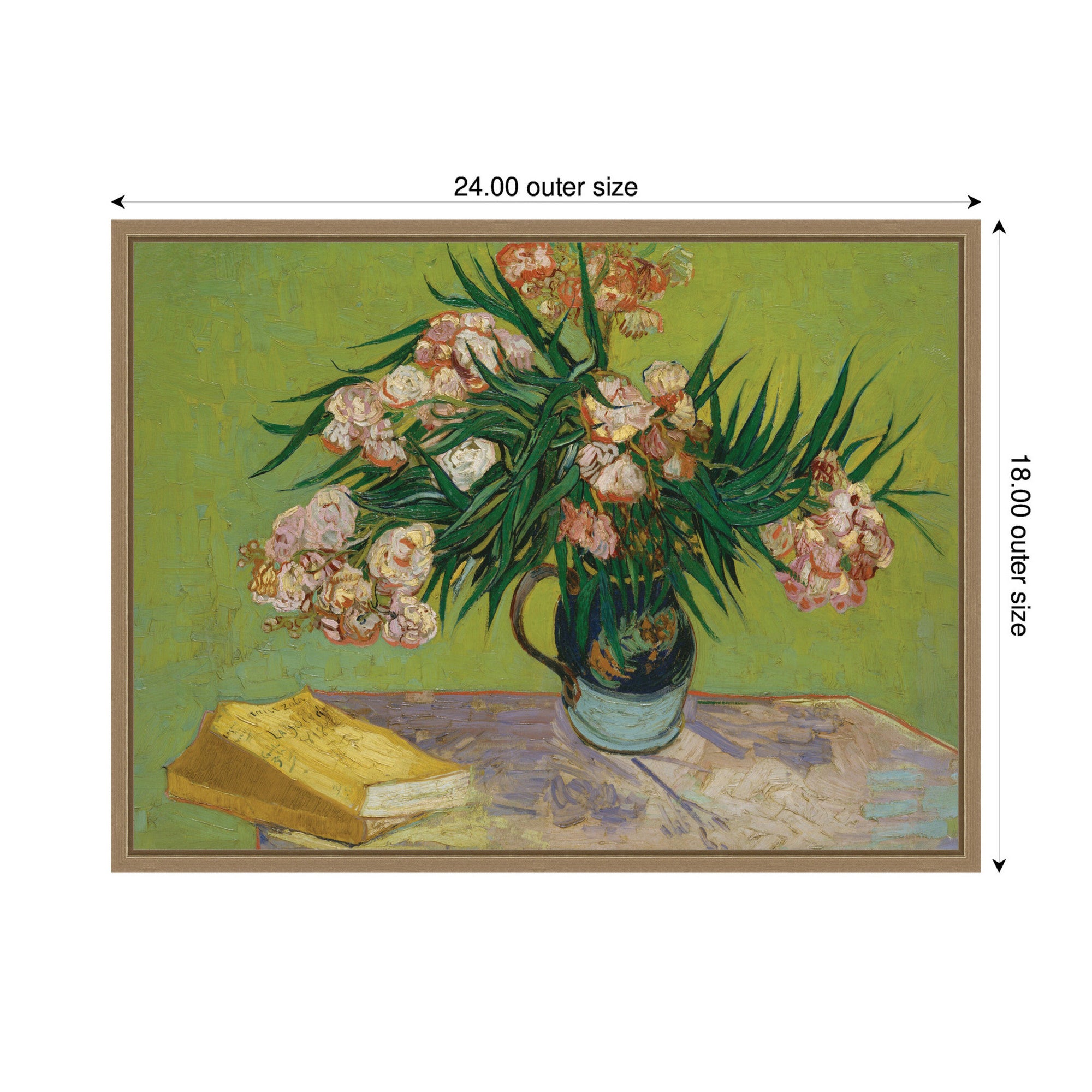 Framed Canvas 24x18 Sylvie Dark Gold 2