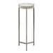 Drink Table Clear Pewter 9x9x23 5