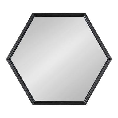 Hexagon Mirror Black 26x30 2