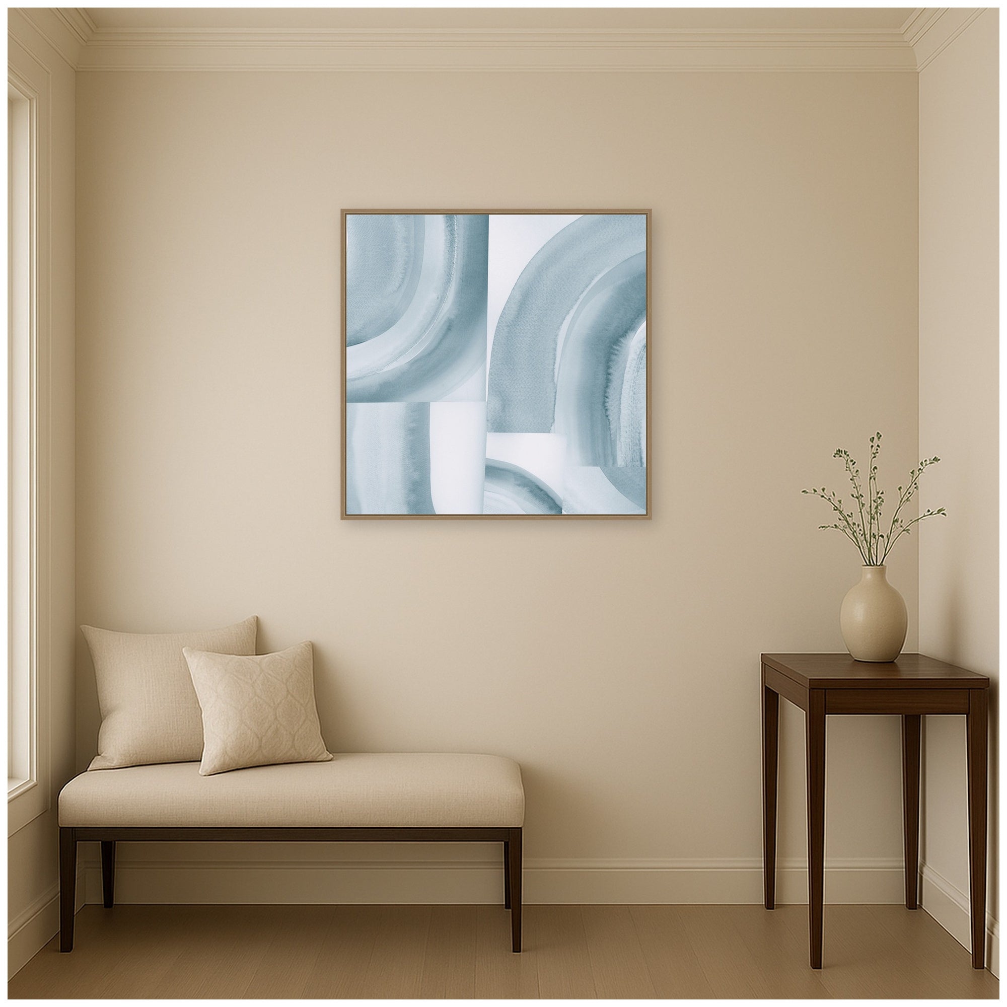 Framed Canvas Sylvie Dark Gold 30x30 6