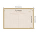 Pinboard Florence Gold 38x26 2