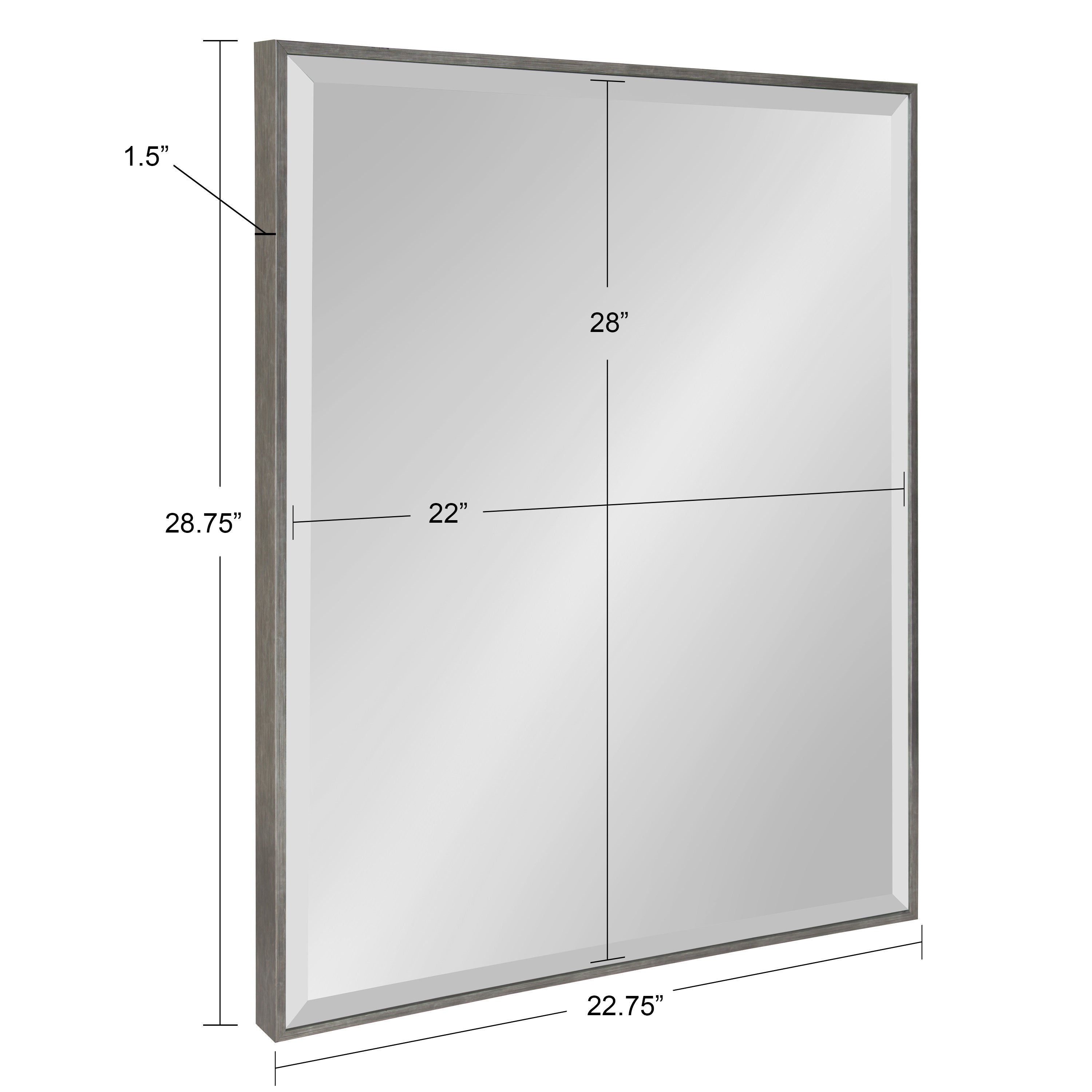 Rectangle Mirror Dark Silver 22.75x28.75 5