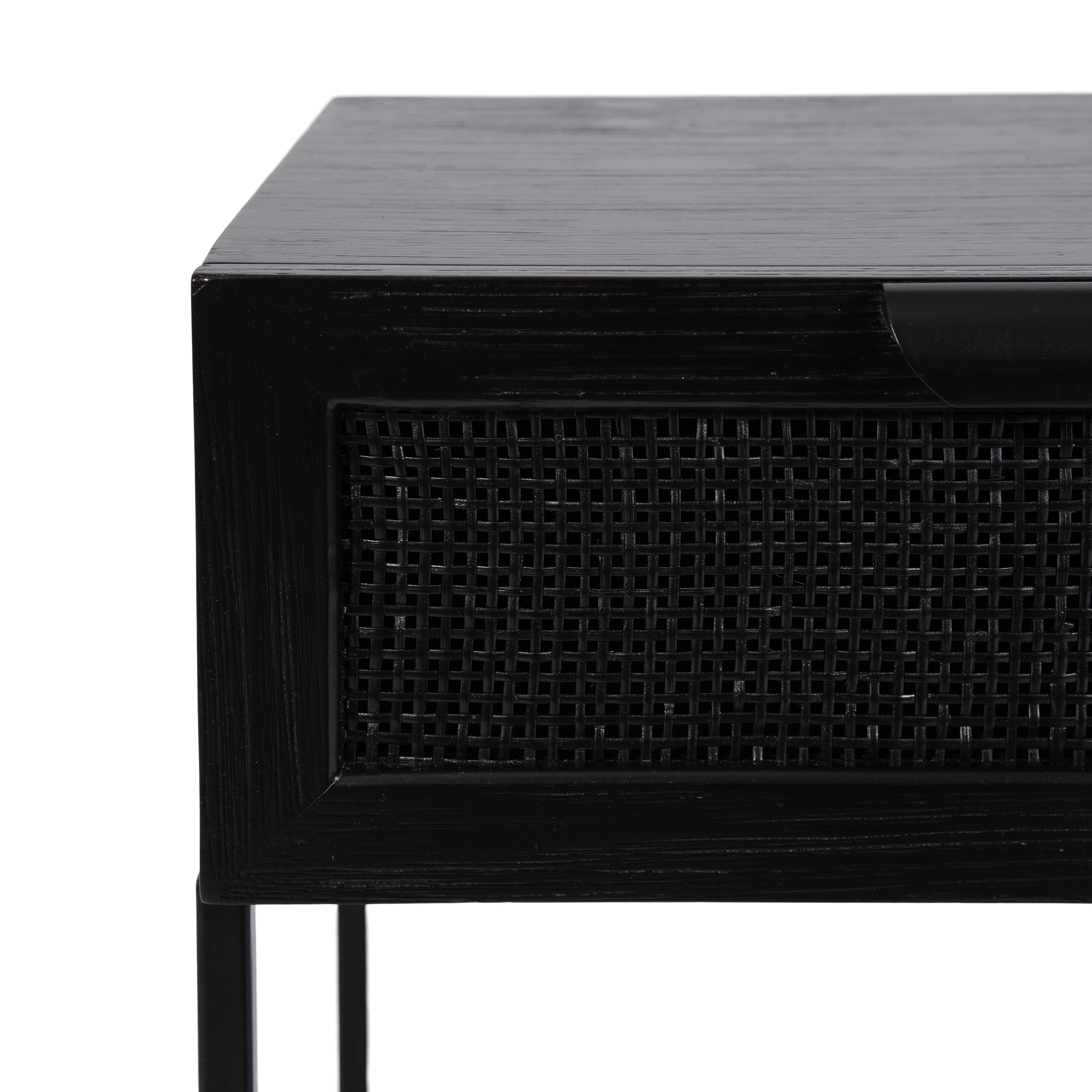 Ori Wood and Cane Side Table