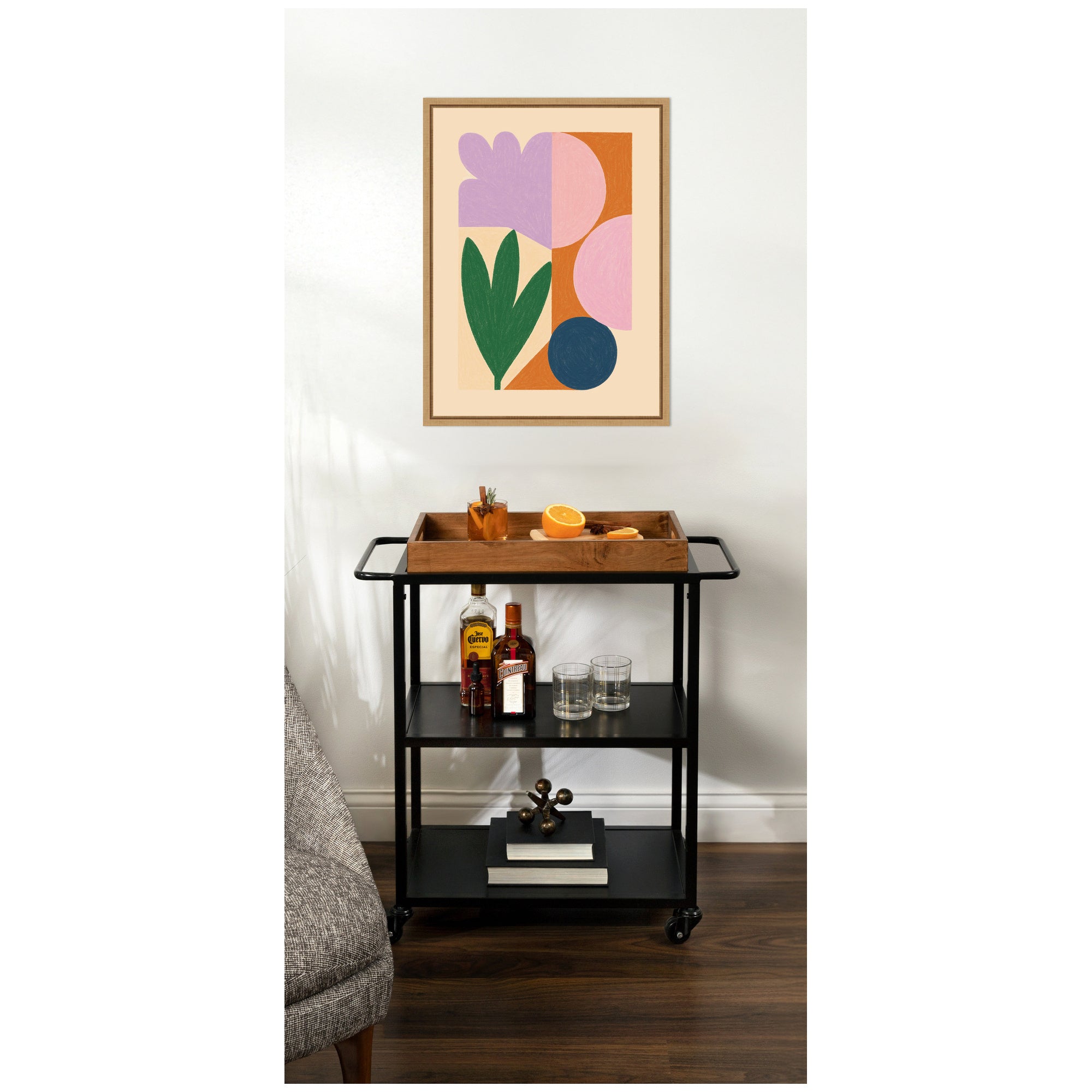 Flowers by Laura Moss Framed Canvas Wall Art Print