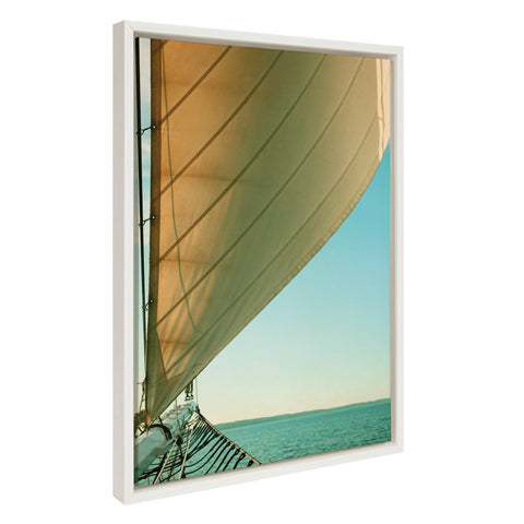 Sylvie Gulf Winds Framed Canvas by Alicia Bock