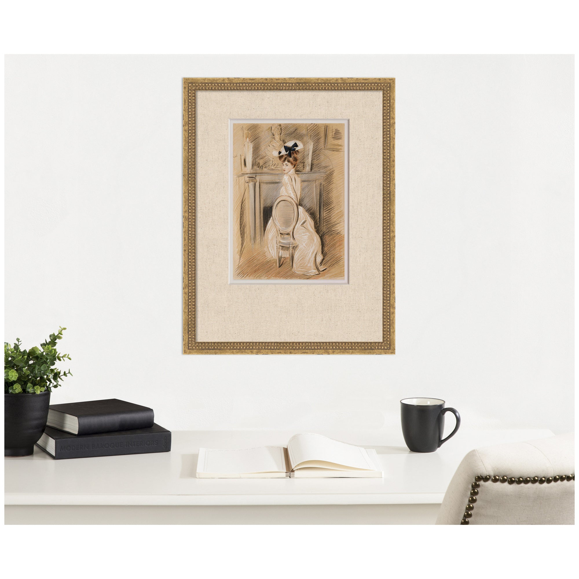Framed Art 20x26 Castellan Gold 7
