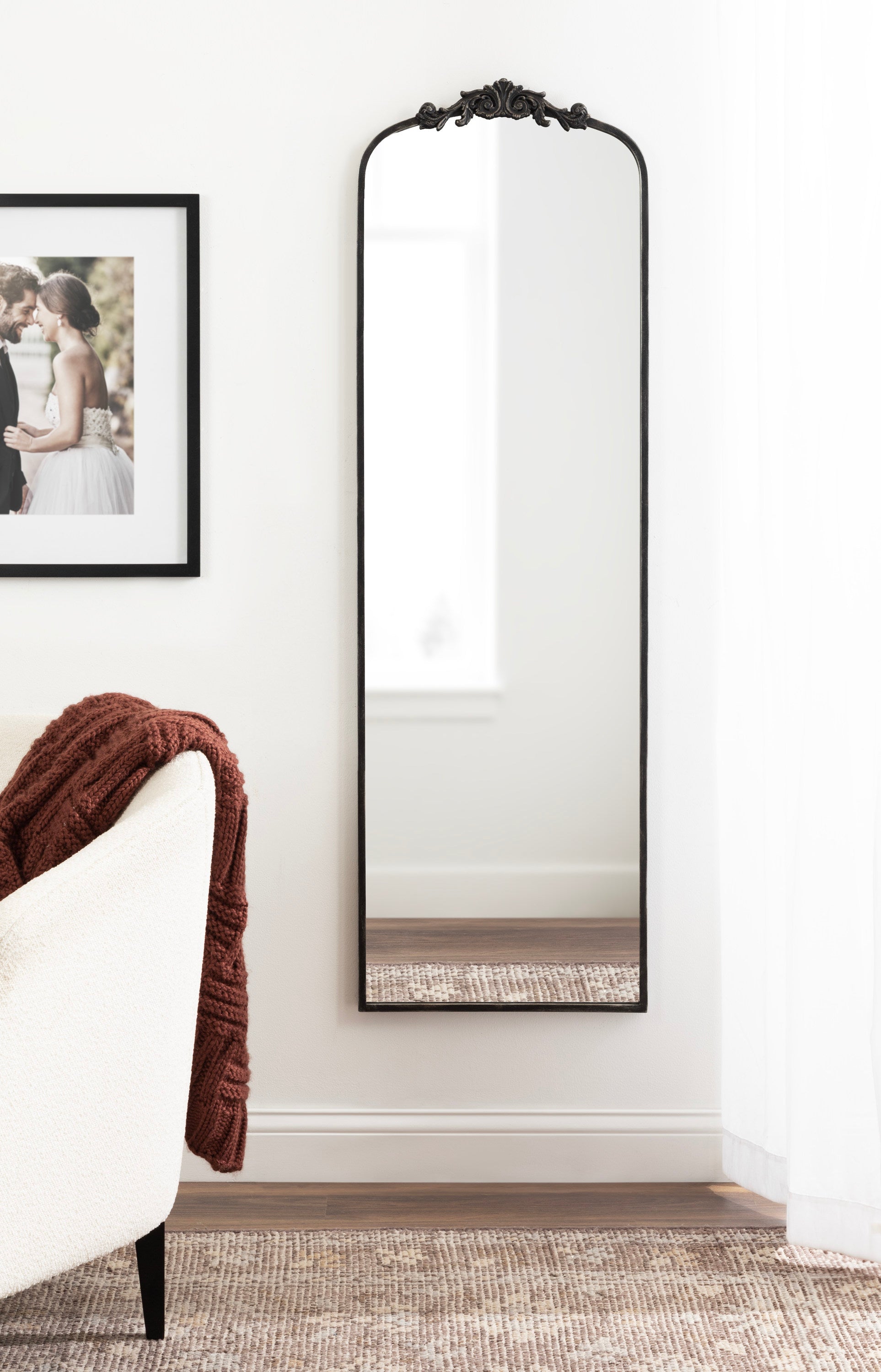 Full Length Mirror 18x58 Black 7