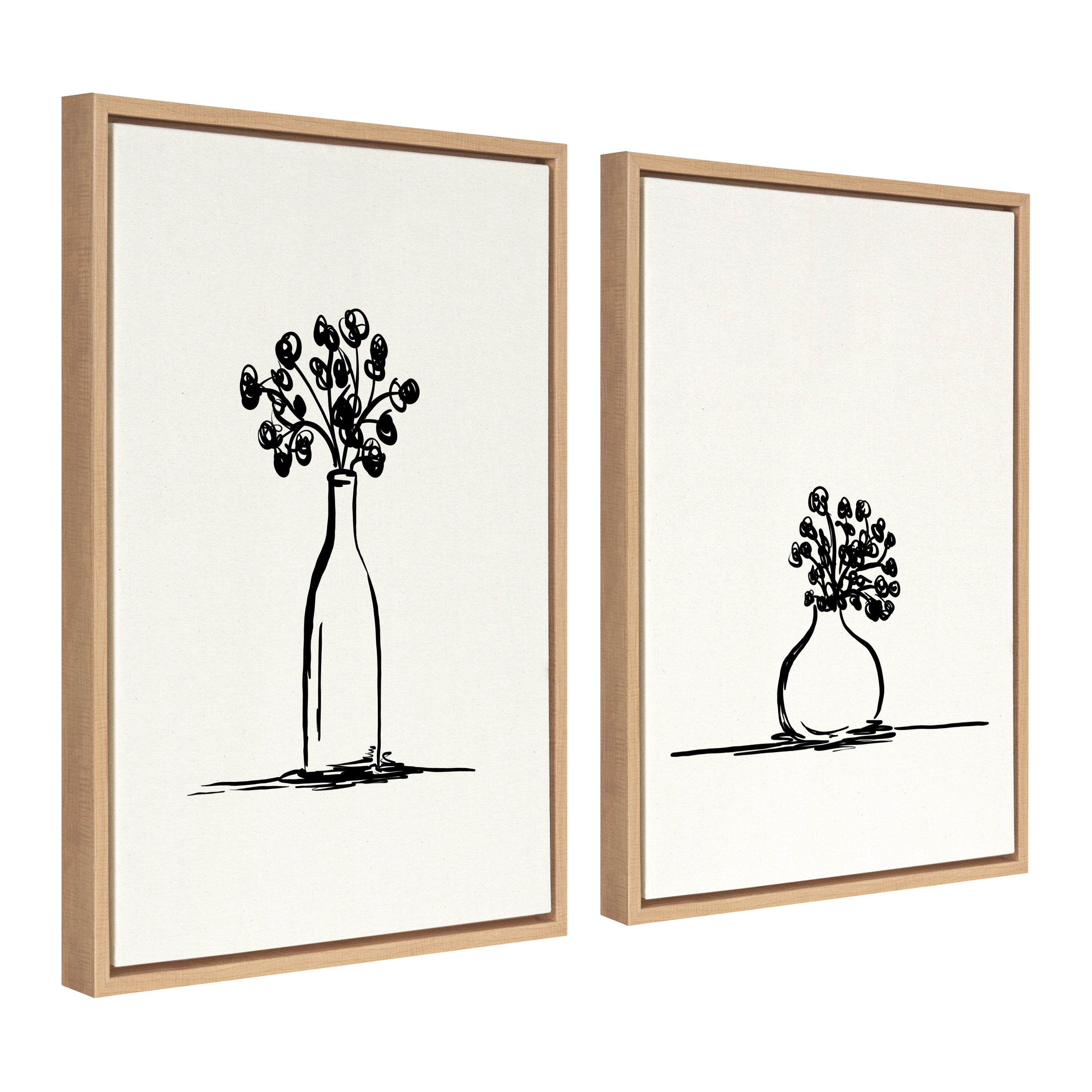 Art Set Sylvie Natural 2 Piece Set 18x24 2