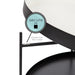 Coffee Table 26" Diameter White Black 4