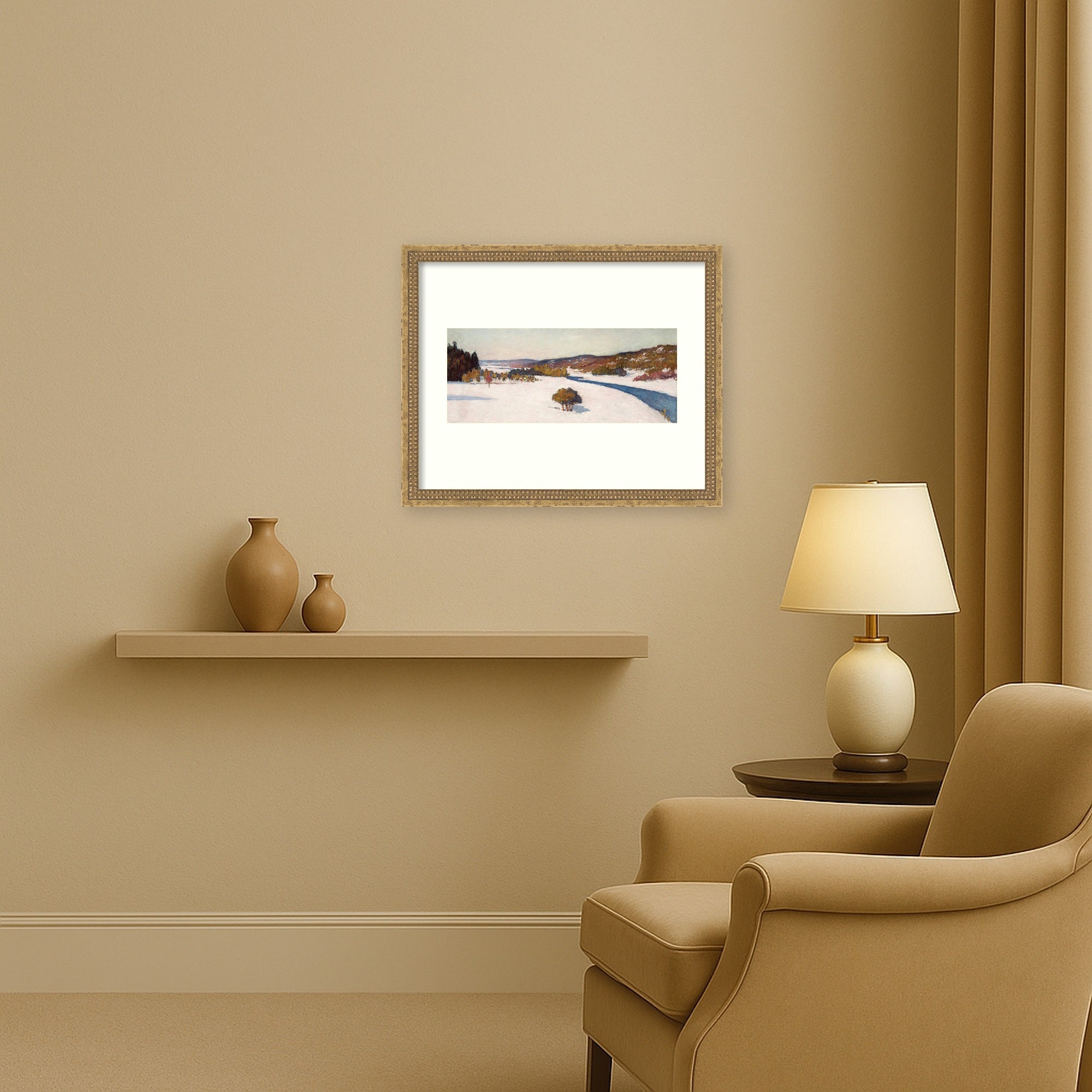 Framed Art Castellan Gold 22x18 5