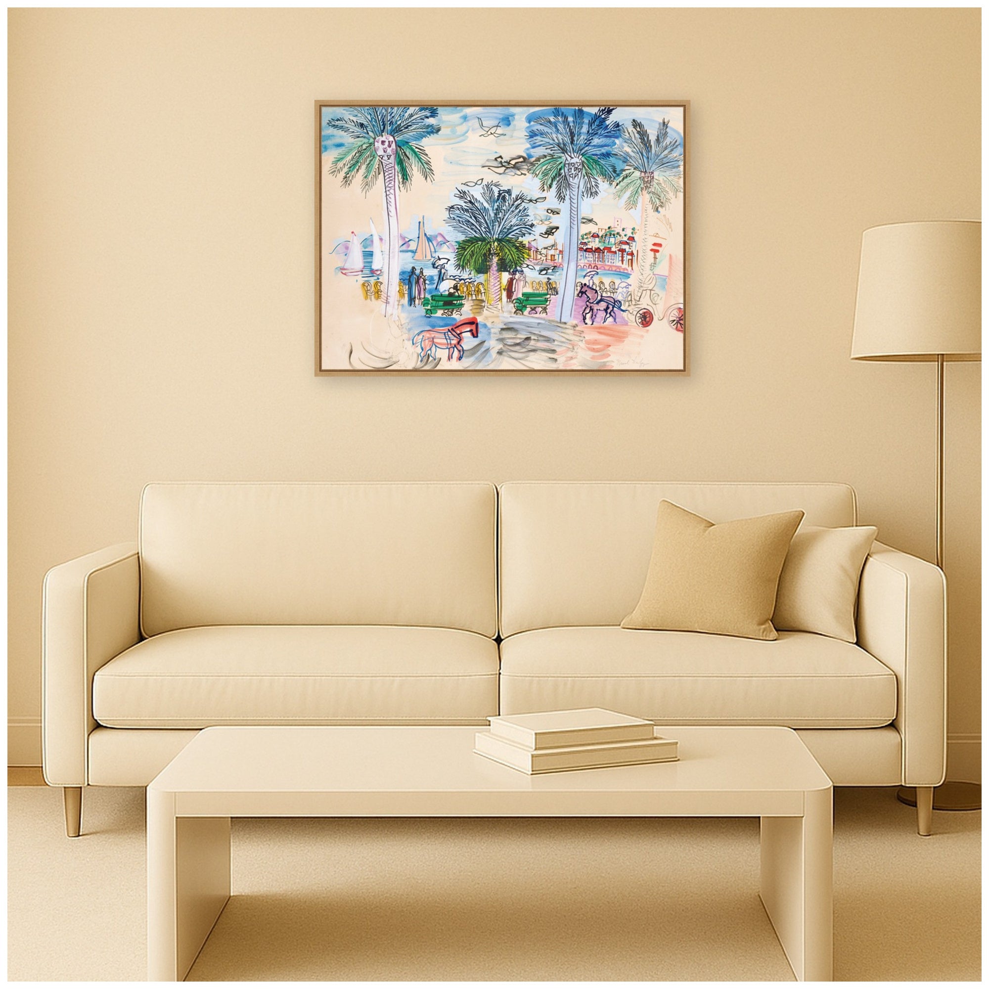 Framed Canvas 38x28 Sylvie Natural 7