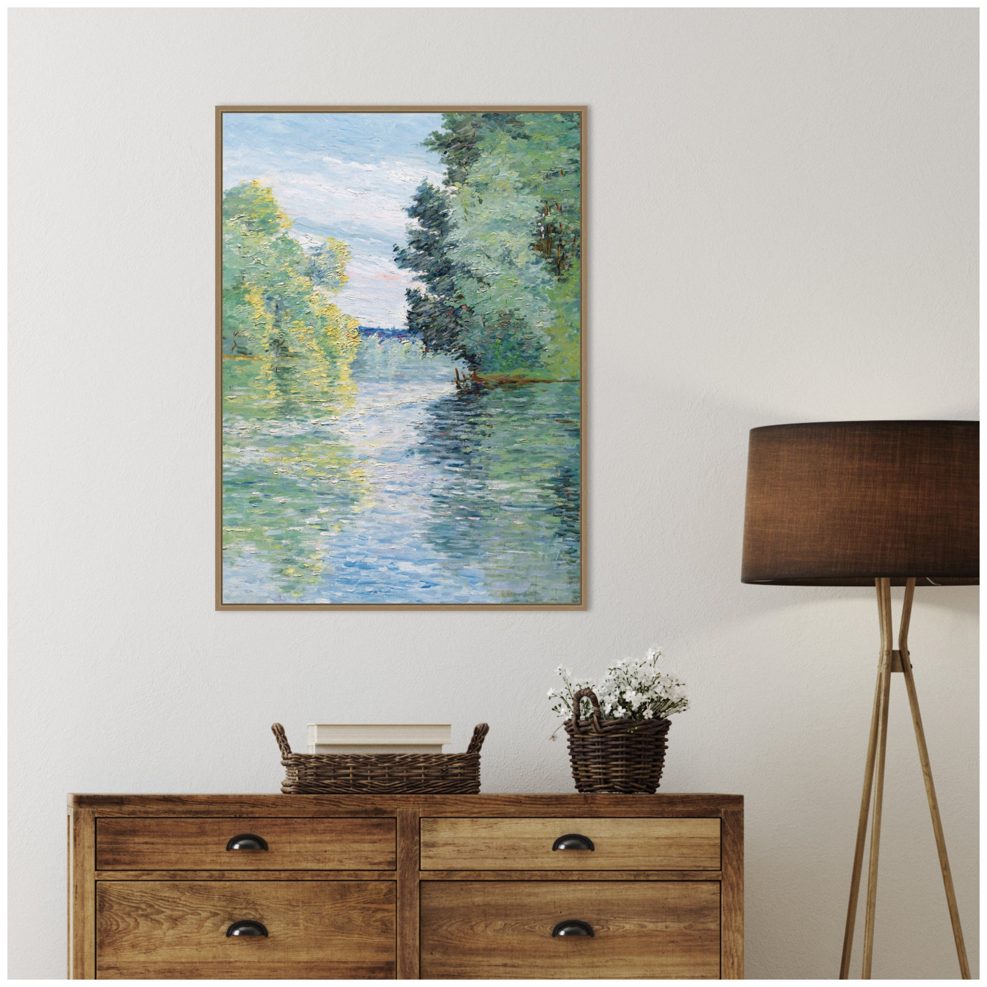 Framed Canvas 28 x 38 Sylvie Dark Gold 6