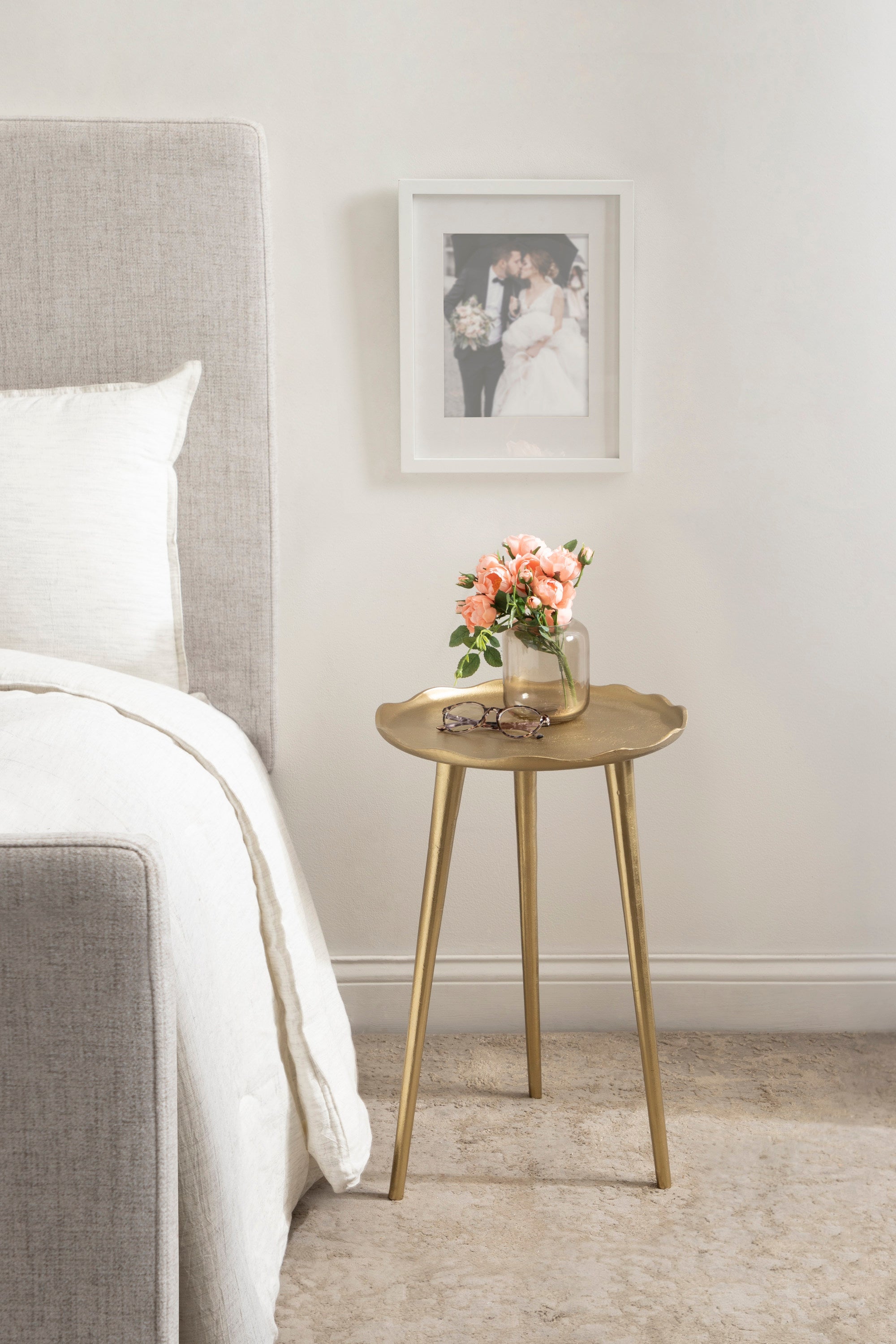 Side Table Gold 15x15x22 7
