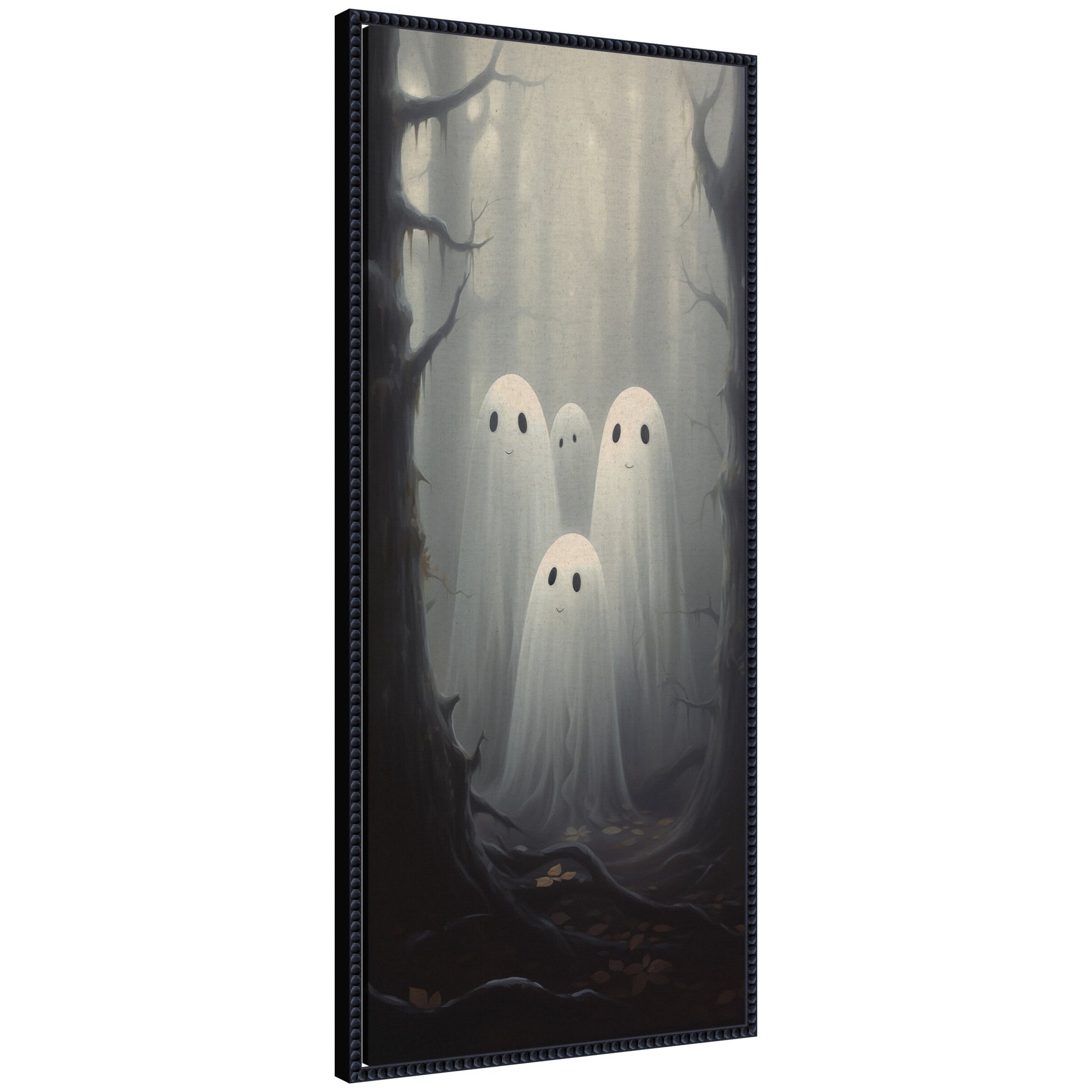 Framed Canvas 18x40 Sylvie Beaded Black 1
