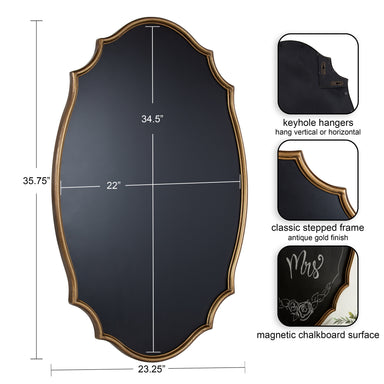 Chalkboard Gold 24x36 2