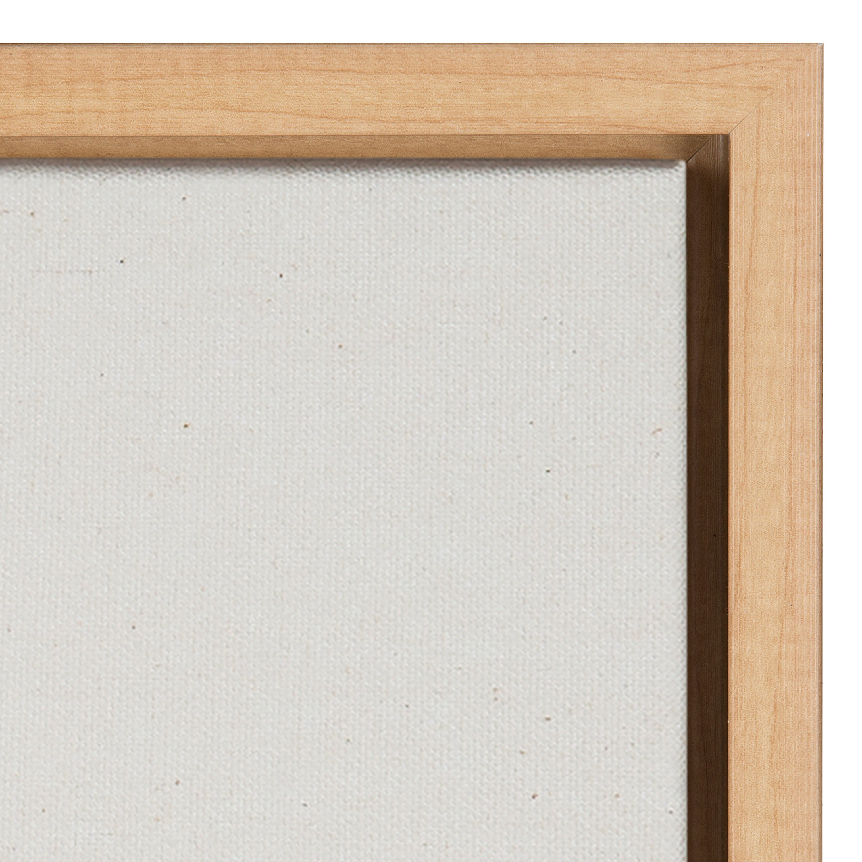 Sylvie Hey Dude Highland Cow Color Framed Canvas by The Creative Bunch Studio