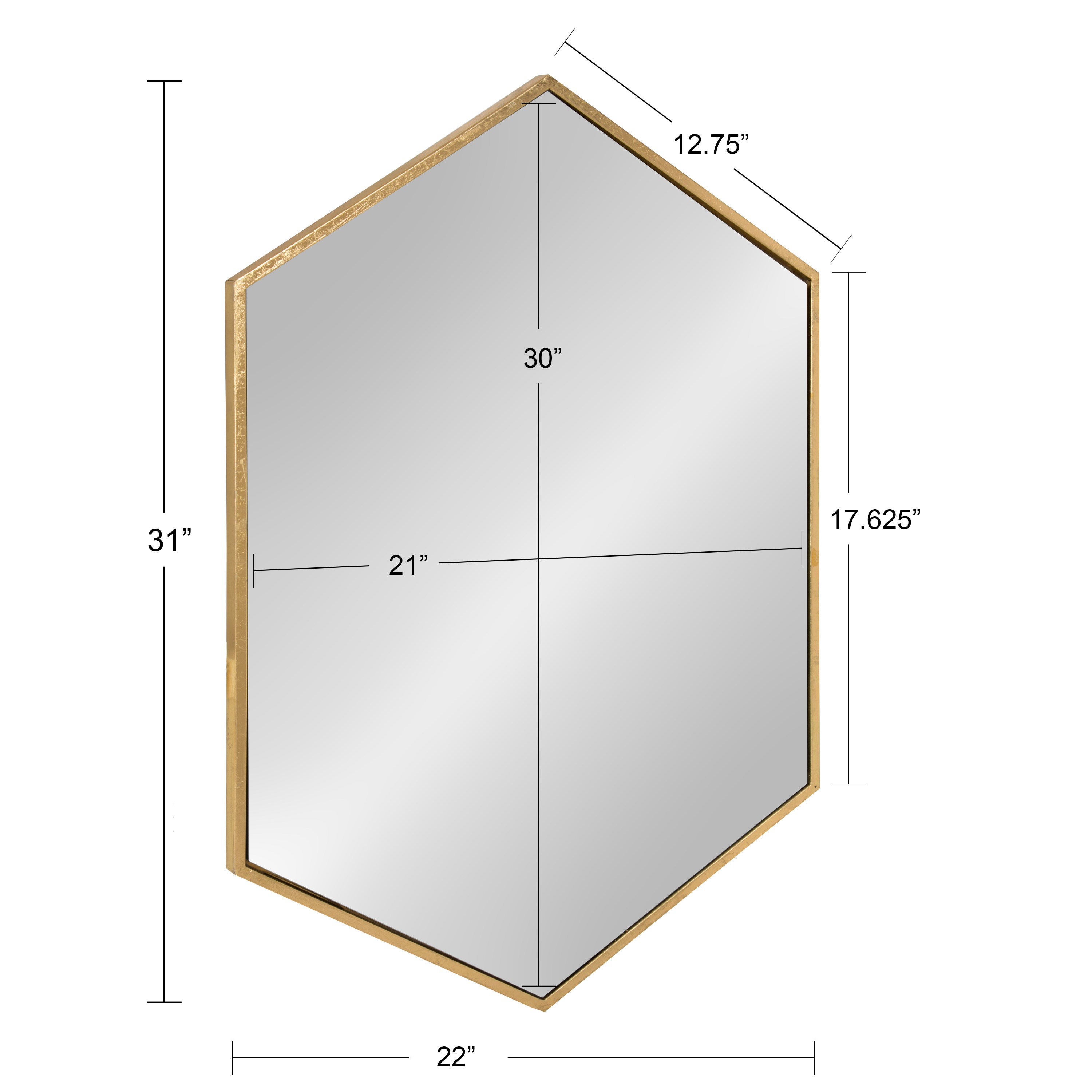 McNeer Hexagon Metal Wall Mirror