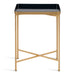 Side Table Navy Blue Gold 18x12x26 3